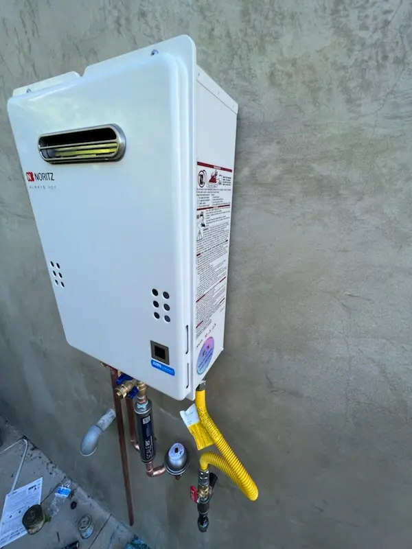 Tankless water heater installation for Trap Rock homes